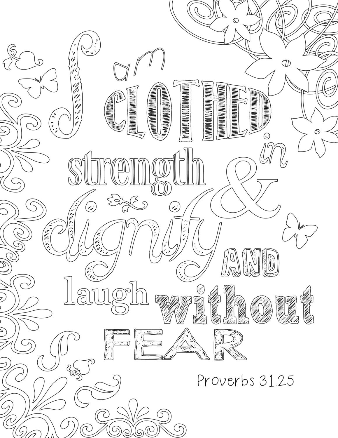 Proverbs coloring page
