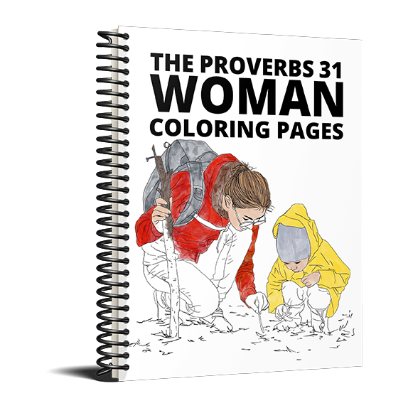 Proverbs woman coloring pages