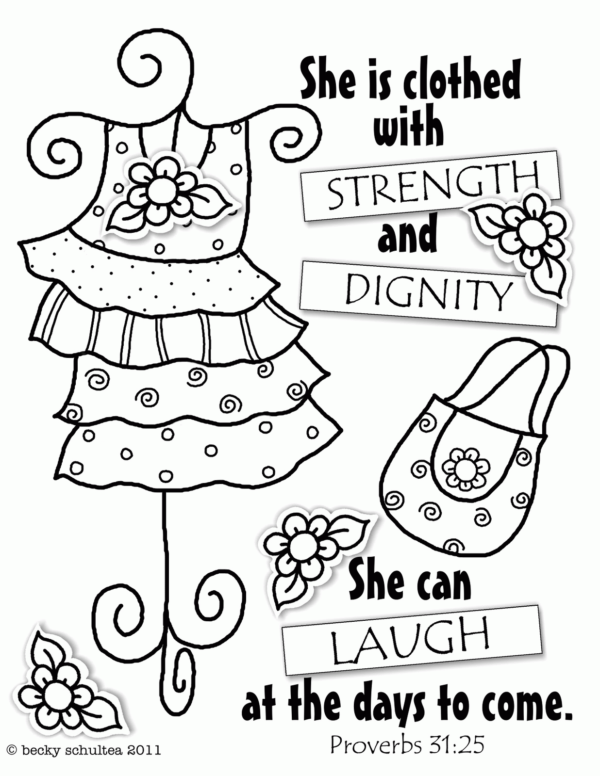 Proverbs coloring pages