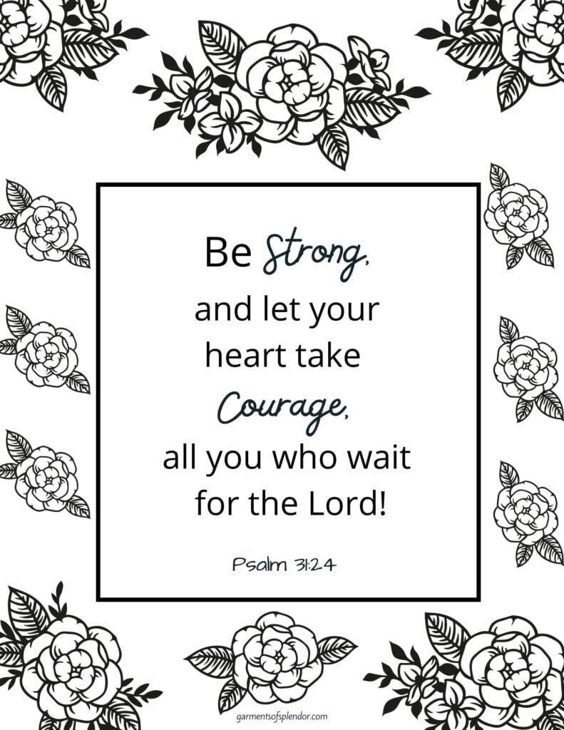 Free printable bible verse coloring pages