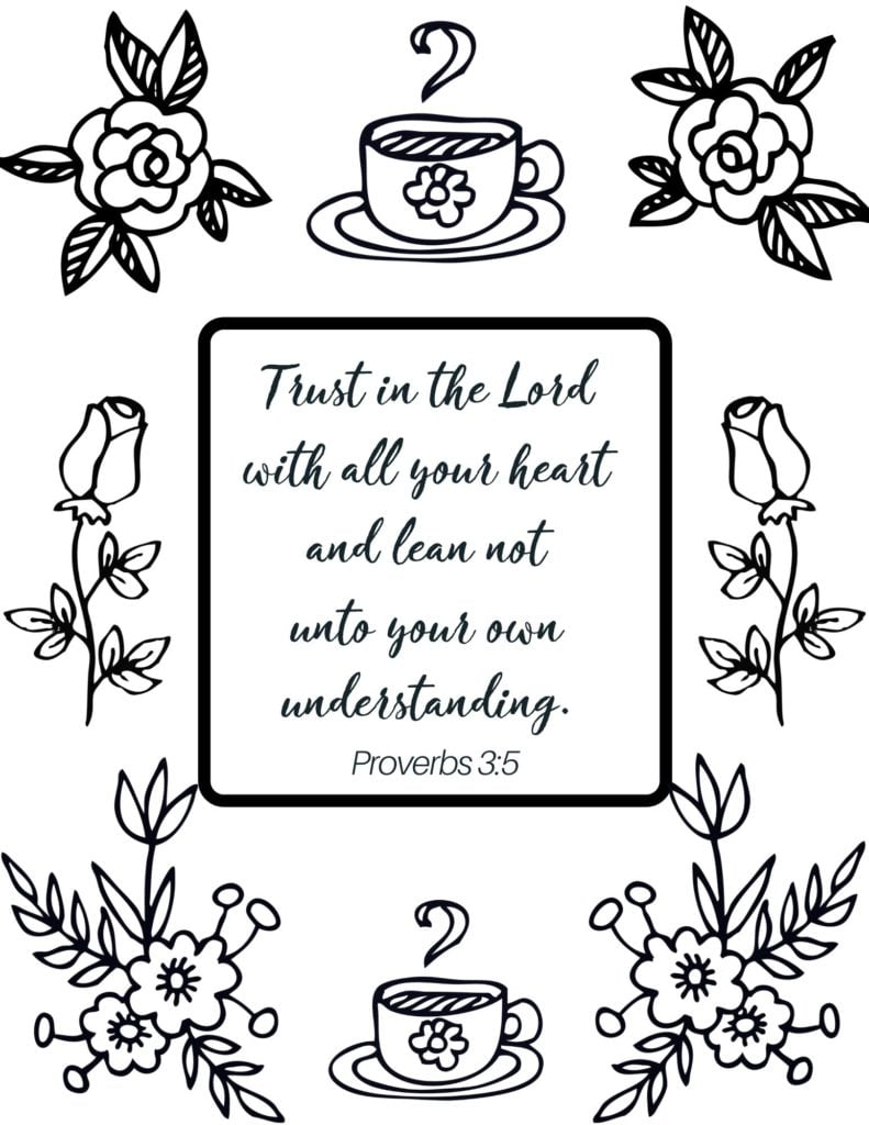 Free printable bible verse coloring pages