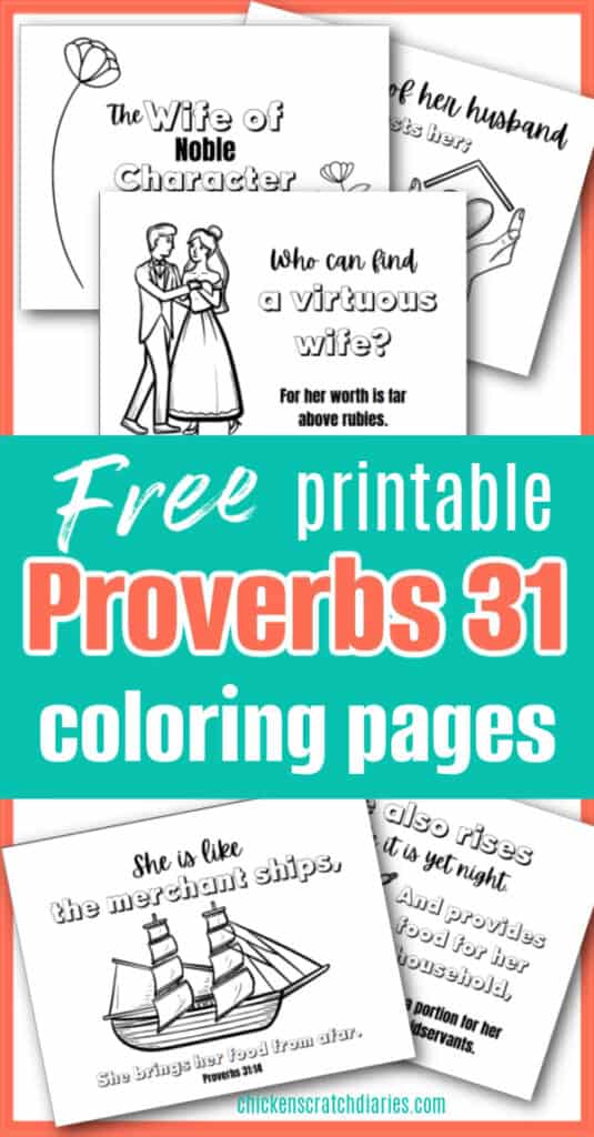 Proverbs coloring pages free printable pack chicken scratch diaries