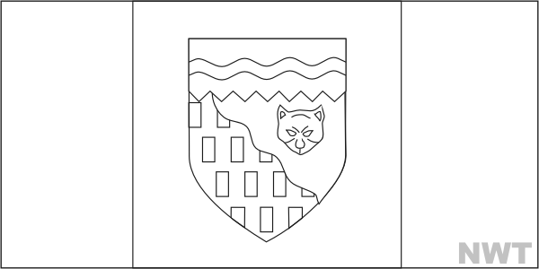 Colouring book of flags canada