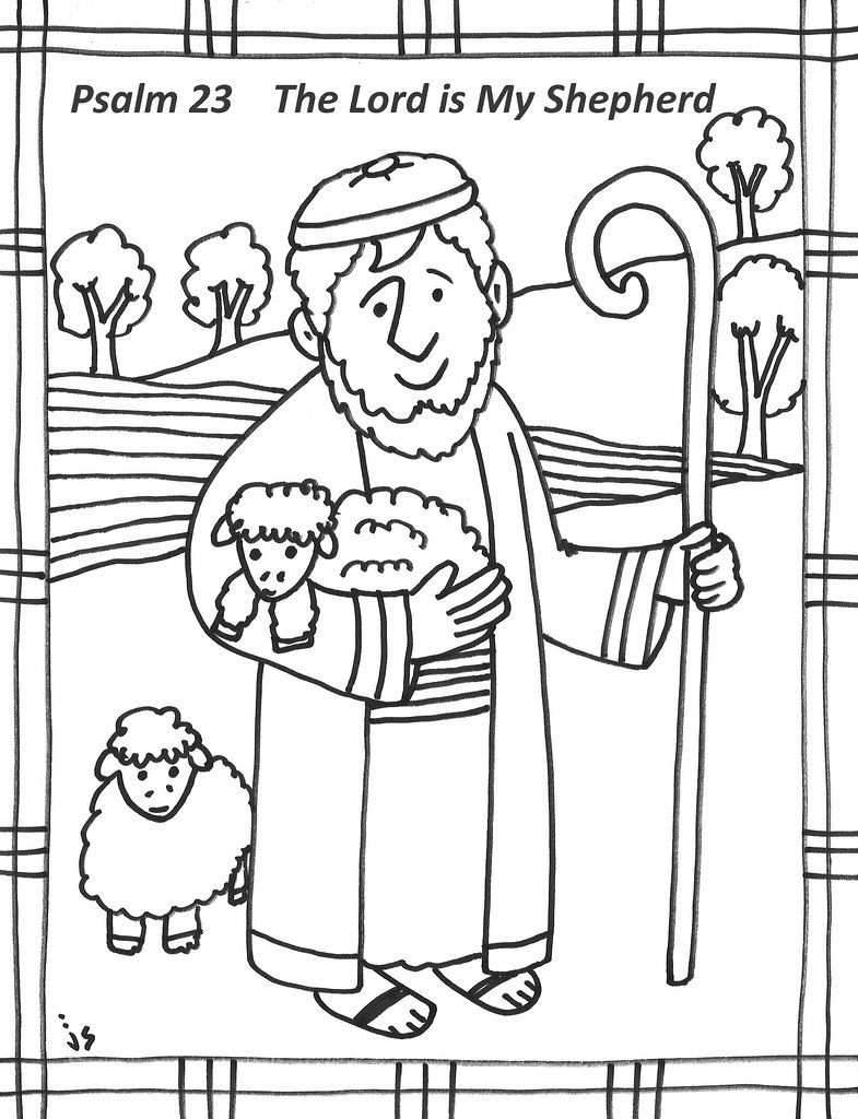 Psalm coloring page
