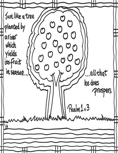 Psalm coloring page â stushie art