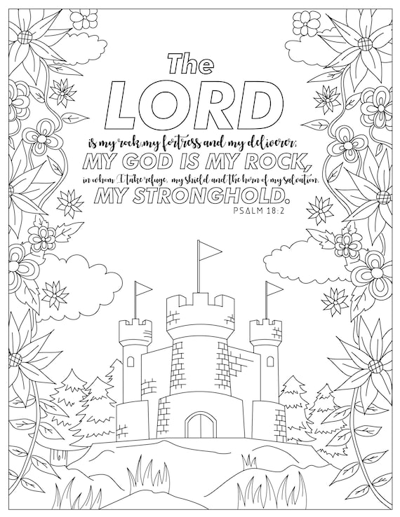 Printable psalm coloring pages