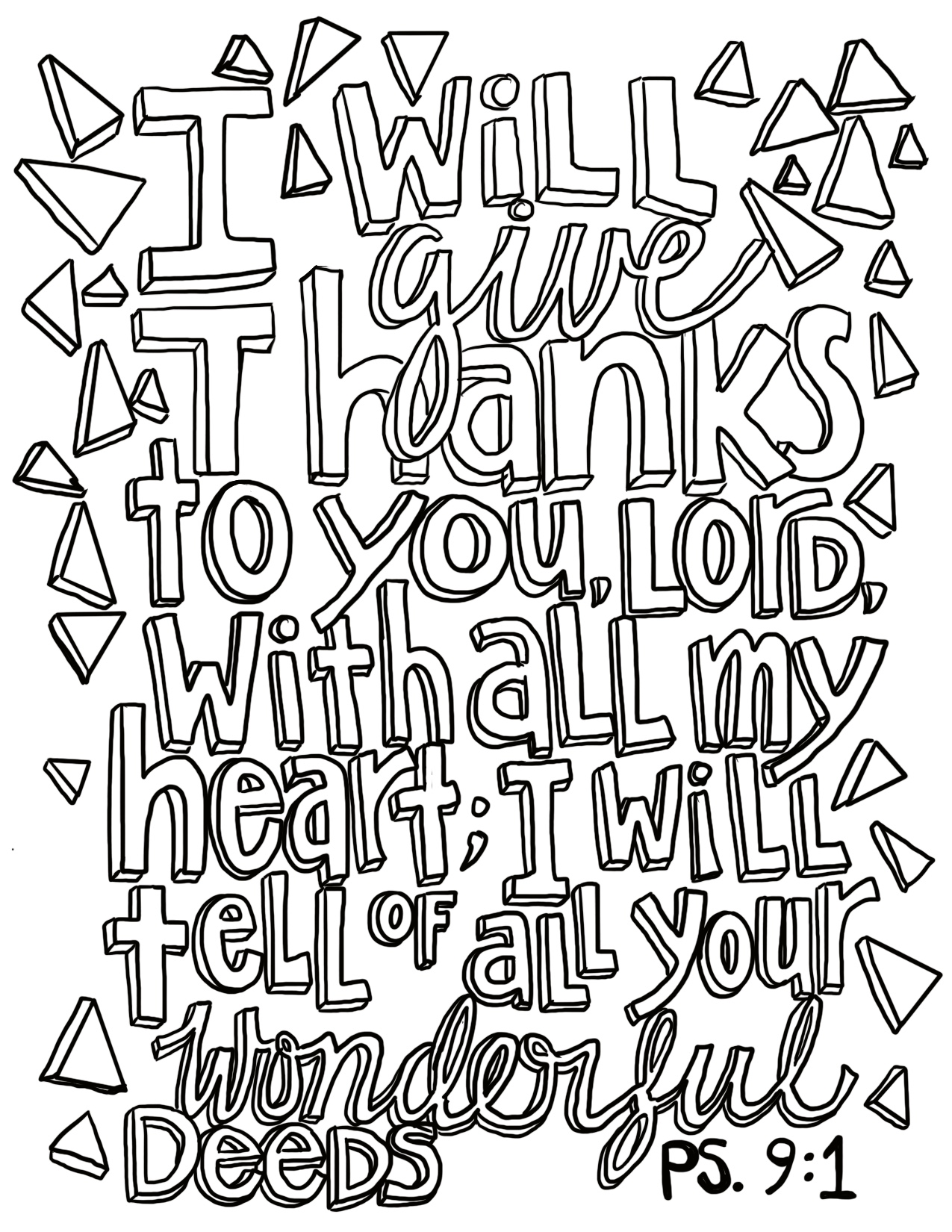 Free coloring page psalm â from victory road