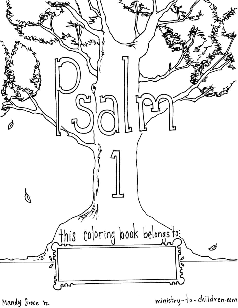 Psalm one coloring pages