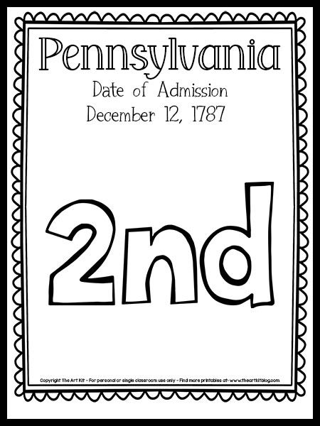 Pennsylvania coloring page nd state free printable coloring pages states project states