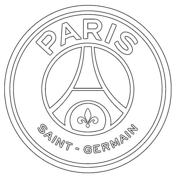 Psg logo coloring page