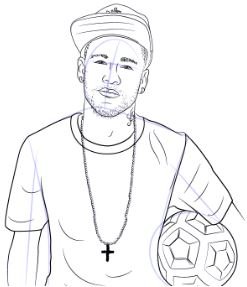 Neymar coloring pages printable for free download