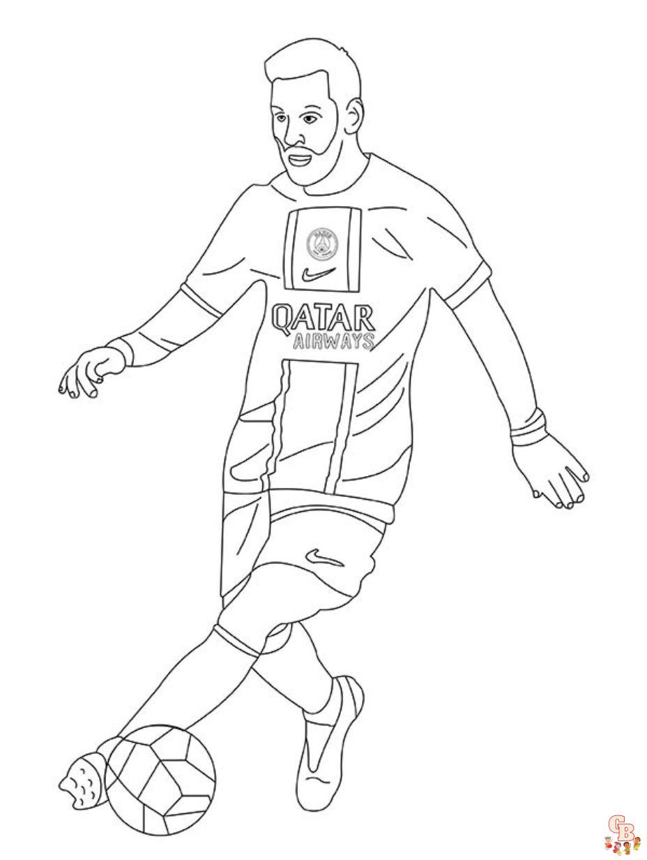 Create masterpieces with free messi coloring pages for kids