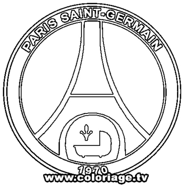 Coloriage ãcusson psg en ligne gratuit ã imprimer