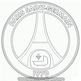 Magic colour pencil emblem of paris saint