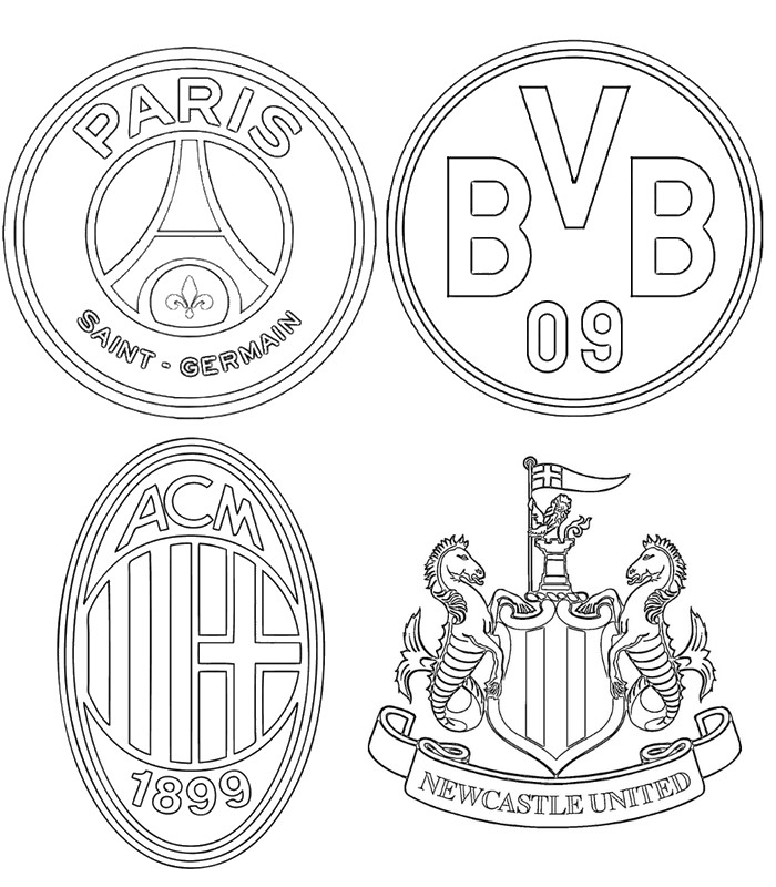 Coloring page uefa champions league