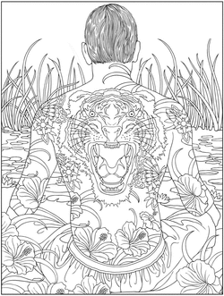 Psychedelic adult coloring pages