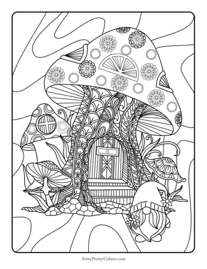 Free trippy coloring pages for adults