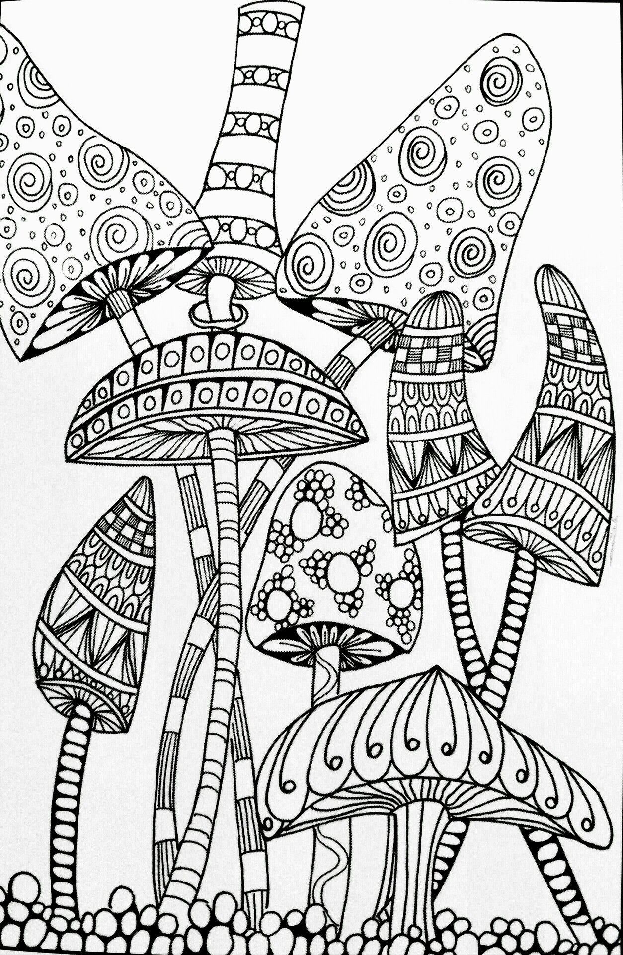 Trippy mushroom coloring pages free free coloring books mandala coloring pages free coloring pages zentangle drawings