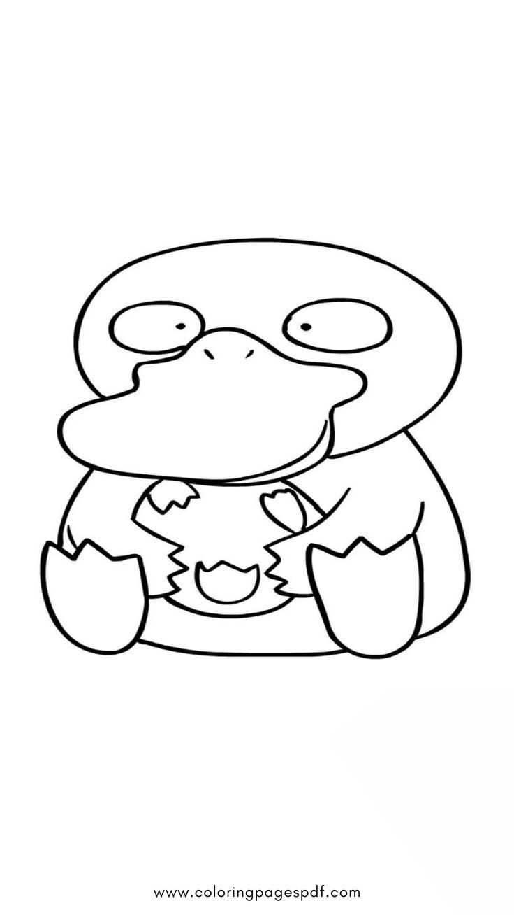 Pokãmon coloring page of psyduck pokemon coloring pages pokemon coloring coloring pages