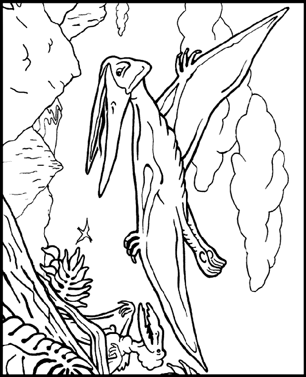 Pteranodon coloring page