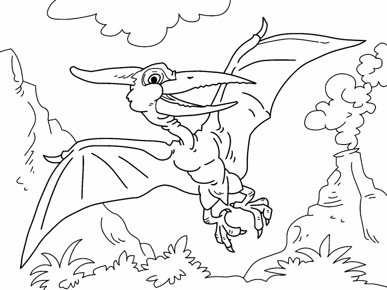 Pteranodon coloring page