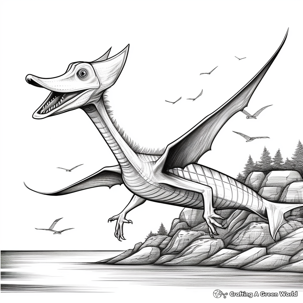 Pteranodon coloring pages