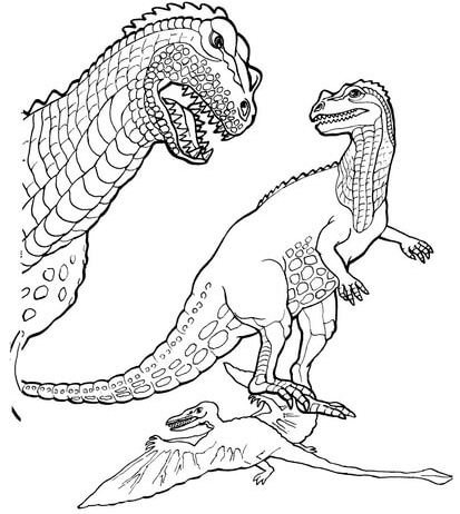 Pteranodon coloring pages printable for free download