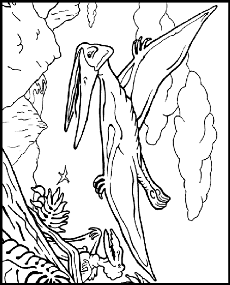 Pteranodon coloring page