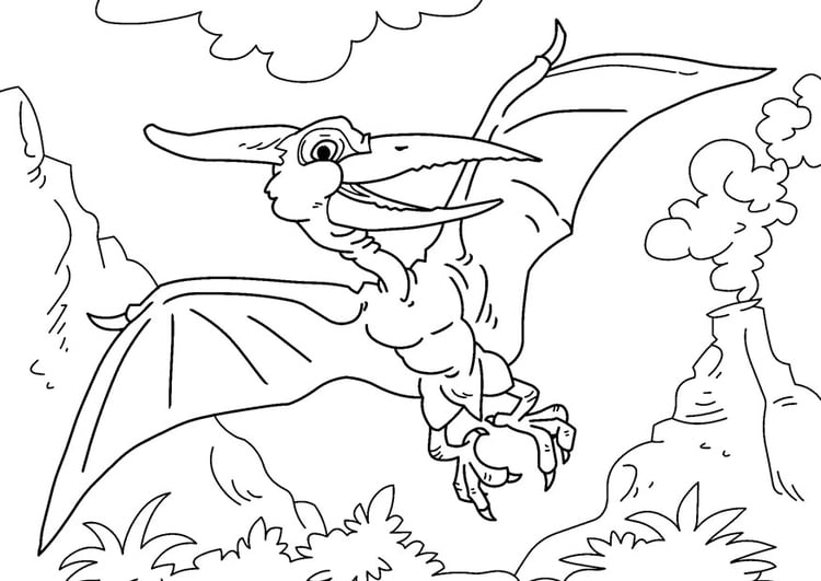 Coloring page dinosaur