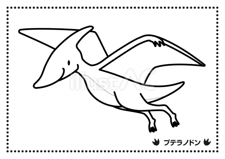 Free vectors pteranodon coloring page