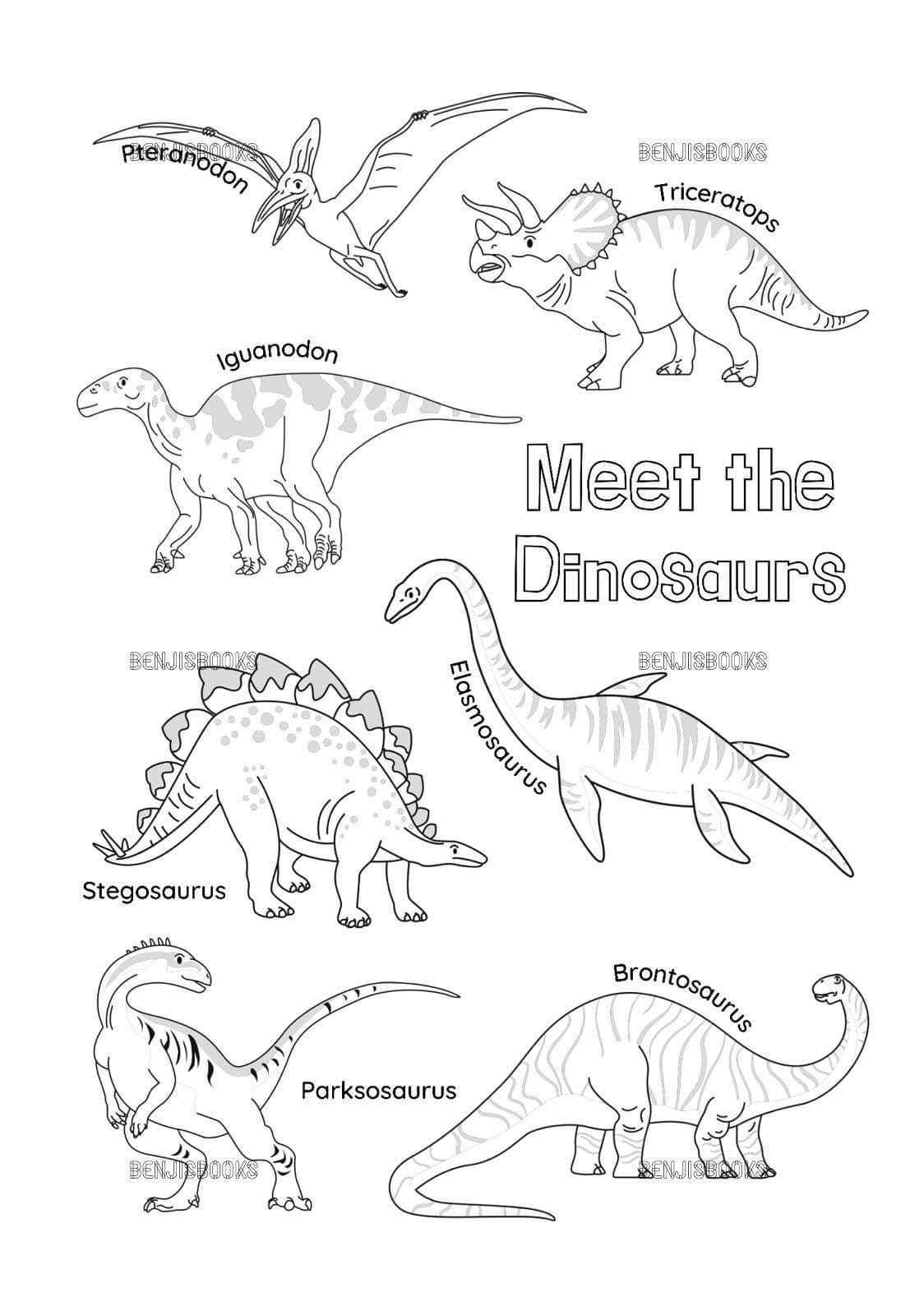 Dinosaur coloring page