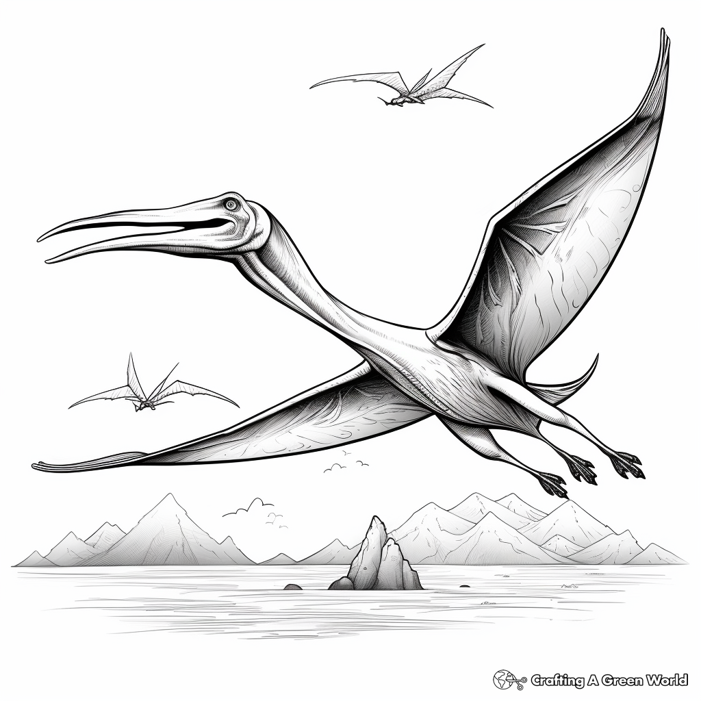 Pterodactyl coloring pages