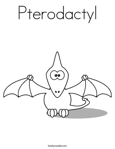 Pterodactyl coloring page