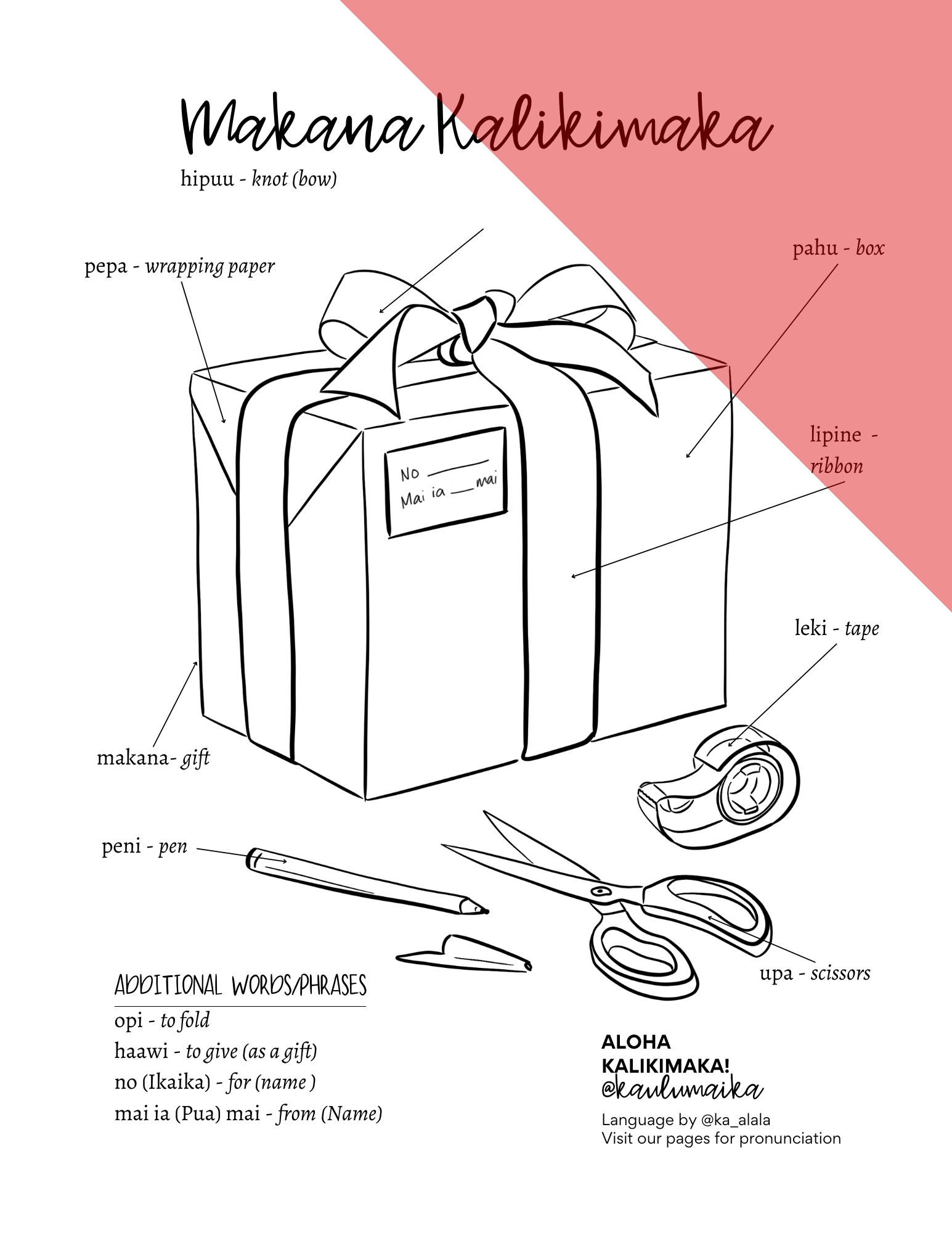 Kalikimaka coloring pages â