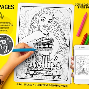 Moana coloring pages