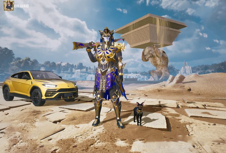 Pubg pharaoh x suit wallpaper in