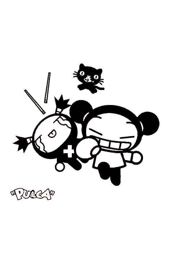 Coloriage de pucca ã imprimer