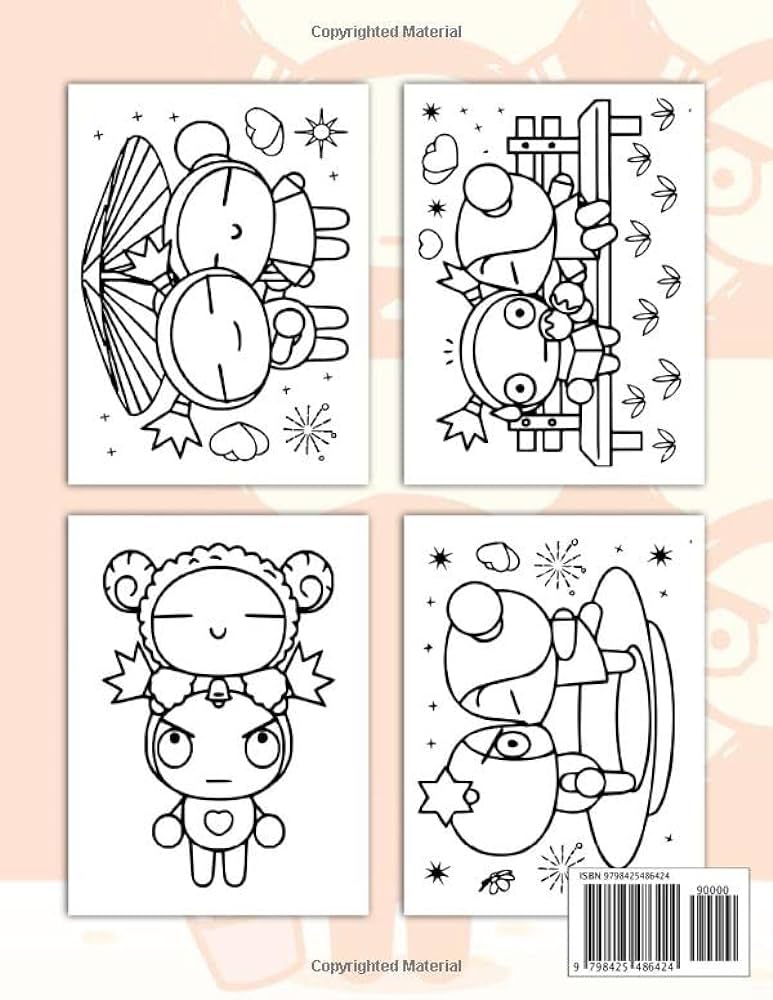 Pucca coloring book amazing gift for all ages and fans with high quality imageâ giant great pages with premium quality images luigi luigi books