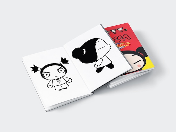 Pucca coloring book pages coloring pages printable instant download