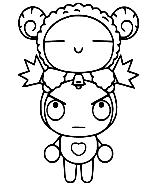 Pucca coloring pages printable for free download