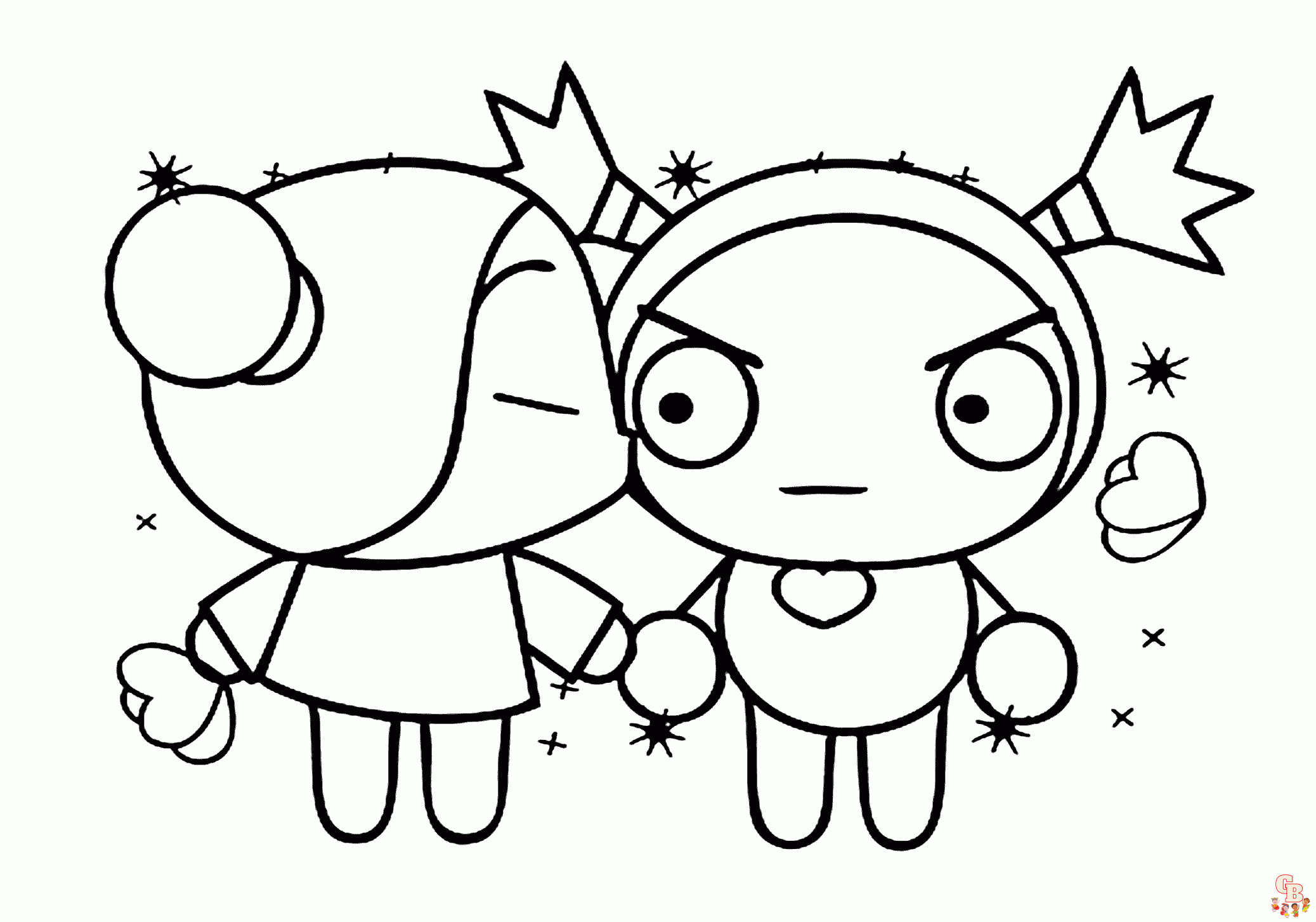 Printable pucca coloring pages free for kids and adults