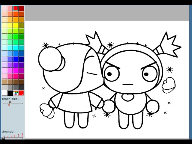 Pucca coloring pages for kids