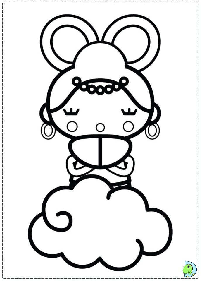 Pucca coloring page