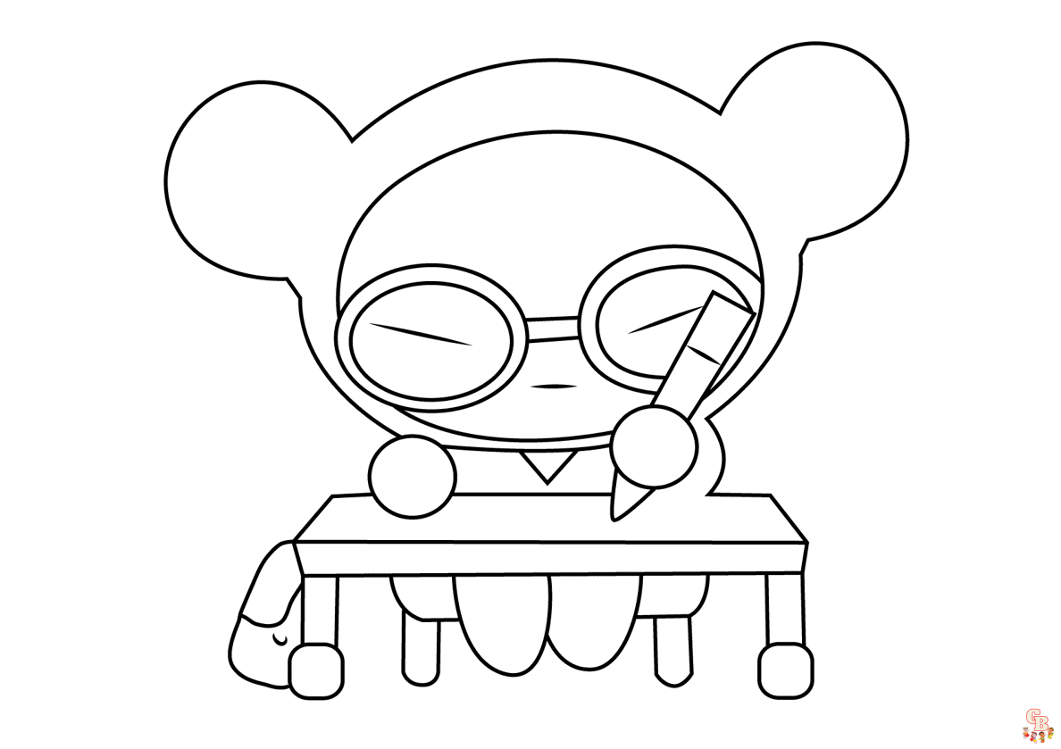 Printable pucca coloring pages free for kids and adults