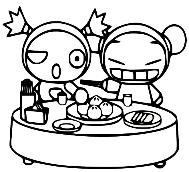 Pucca coloring pages printable for free download