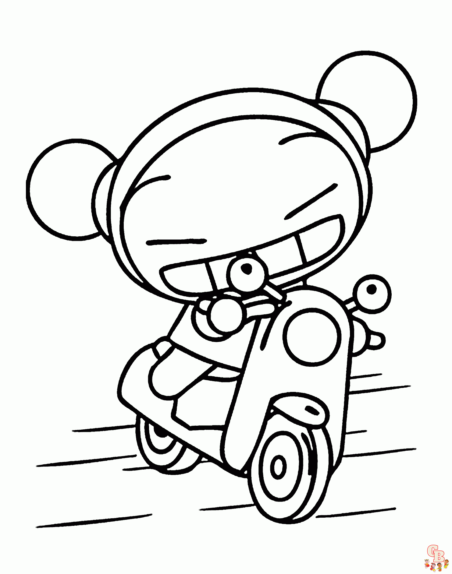 Printable pucca coloring pages free for kids and adults