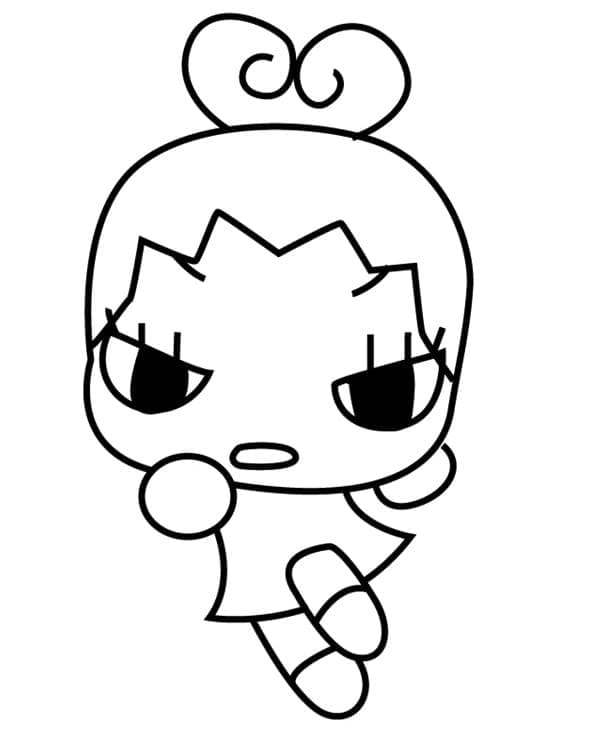 Ring ring from pucca coloring page