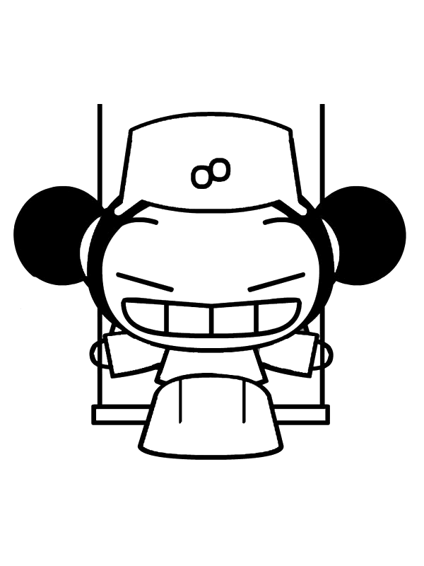Pucca coloring pages team colors