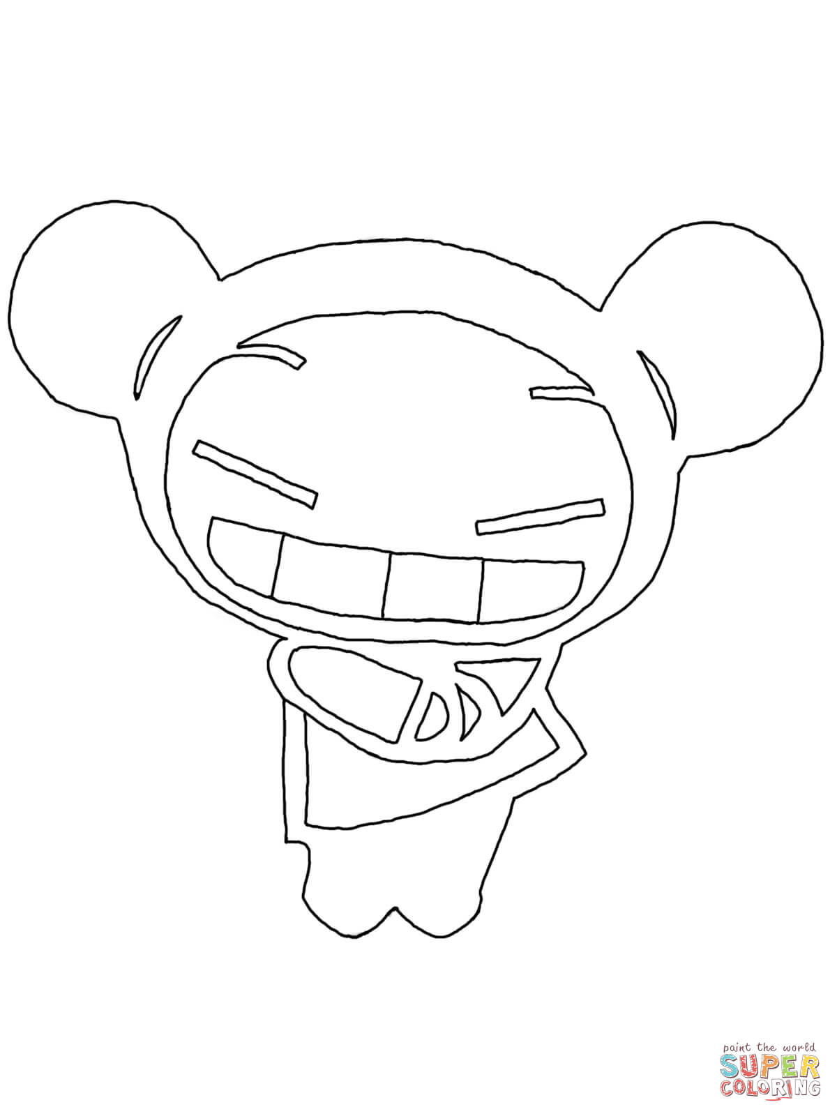 Funny pucca coloring page free printable coloring pages