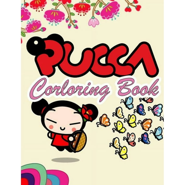 Pucca coloring book great coloring book for kids with high quality illustrations paperback